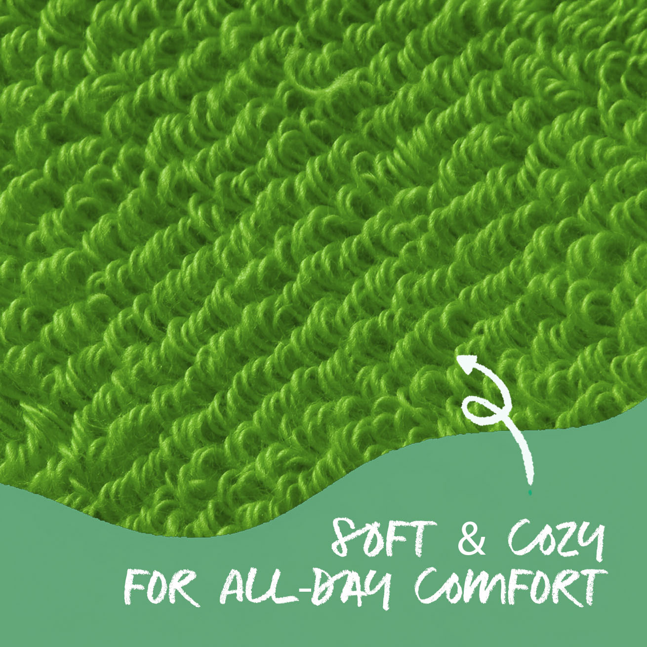 Close-up of soft baby non-slip sock fabric